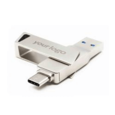 Swivel OTG USB Drive with Triangular Loop (Android) by Corporate Gift Store Singapore