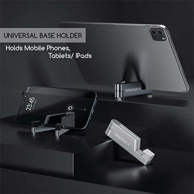 Blackdot V-Base Premium Travel Phone & Tablet Universal Portable Aluminum Holder by Corporate Gift Store Singapore