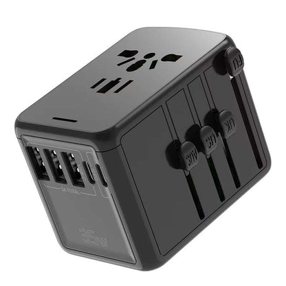 Travel Adaptor with 3 USB+ 2 Type C Port by Corporate Gift Store Singapore
