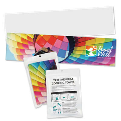 Yeti Premium Cooling Towel - Full Colour - Pouch Corporate Gift Singapore
