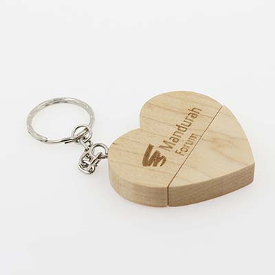 Heart Shape USB Flash Drive by Corporate Gift Store Singapore