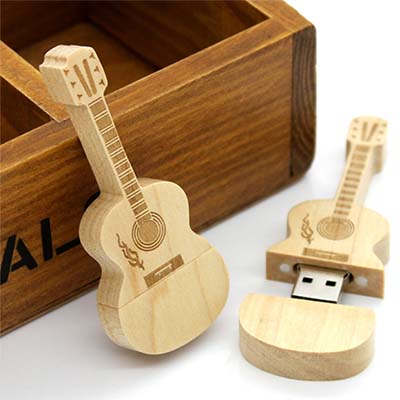 Guitar Shape USB Flash Drive by Corporate Gift Store Singapore