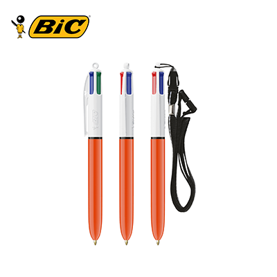 BIC 4 Colours Fine with lanyard ballpen Corporate Gift Singapore