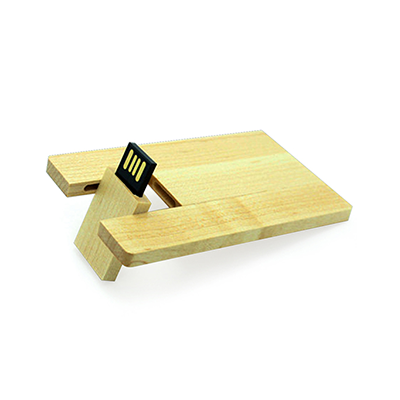 Wooden USB Flash Drive Card by Corporate Gift Store Singapore