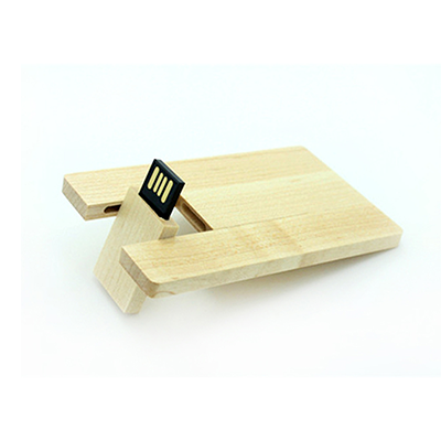 Wooden USB Flash Drive Card by Corporate Gift Store Singapore