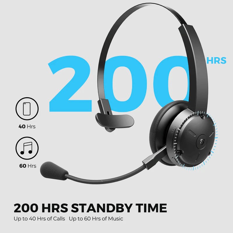 SOUNDPEATS A7 Pro AI Noise Cancellation Trucker Bluetooth Headset by Corporate Gift Store Singapore
