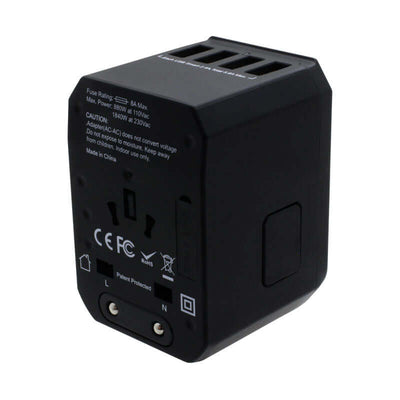 Valore Universal Travel Adaptor with 4 USB + 1 Type-C Output (AC57)