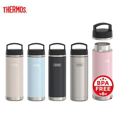 Thermos ICON™ IS2002 710ml Bottle with Screw Top featuring various colors and BPA-free label.