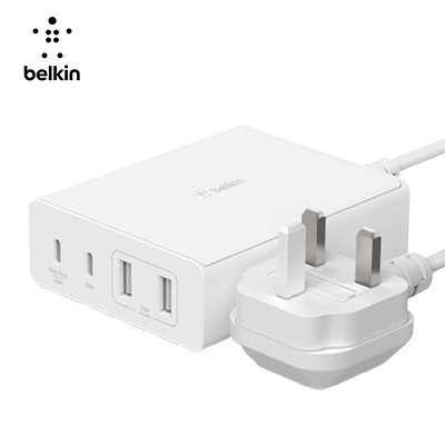 Belkin BoostCharge Pro 4-Port GaN Charger 108W + 2M adapter by Corporate Gift Store Singapore