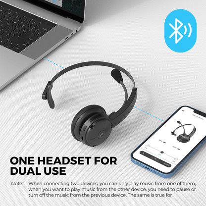 SOUNDPEATS A7 Pro AI Noise Cancellation Trucker Bluetooth Headset by Corporate Gift Store Singapore