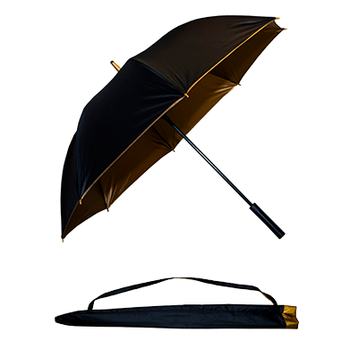Gold Color Umbrella With UV Coated by Corporate Gift Store Singapore