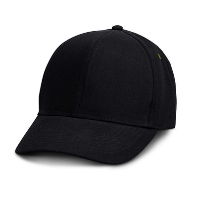 Essence Organic Cap in black, made from certified organic cotton, ideal as a Corporate Gift Singapore.