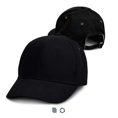 Essence Organic Cap in black, made from organic cotton, perfect for corporate gifts in Singapore.