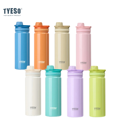 TYESO Stainless Steel Sports Bottle With Handle 20oz