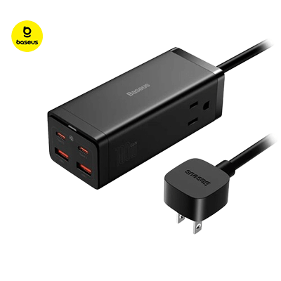 Baseus PowerCombo GaN3 Pro 6 Ports Power Strip 100W by Corporate Gift Store Singapore