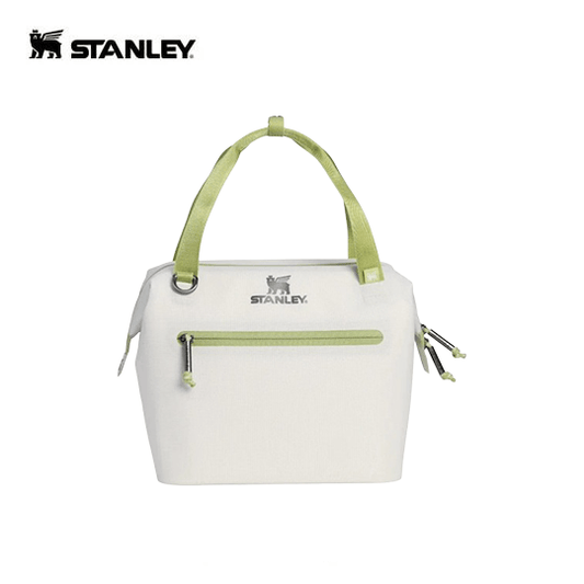 STANLEY The All Day Julienne Mini Cooler Nelly Korda Collection 0.7L in off-white and green design
