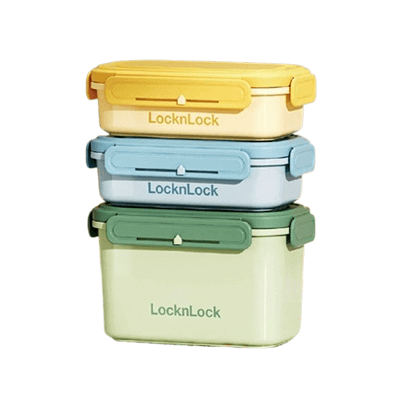 LocknLock Macaron Fresh Keeping Lunch Box Set Big by Corporate Gift Store Singapore
