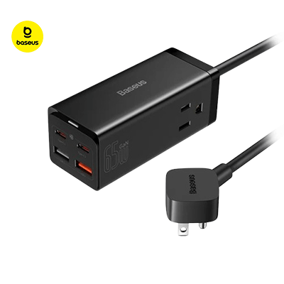Baseus GaN3 Pro 6 Ports Power Strip 65W by Corporate Gift Store Singapore
