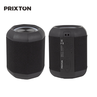 Prixton Dance Box Speaker showcasing front and back view, ideal for music lovers and corporate gifts.