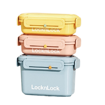 LocknLock Macaron Fresh Keeping Lunch Box Set Small by Corporate Gift Store Singapore