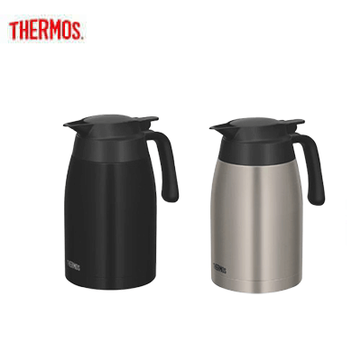 Thermos TTB-1501 Thermal Jug 1.5L in black and silver, perfect for corporate gifts and beverage temperature retention.