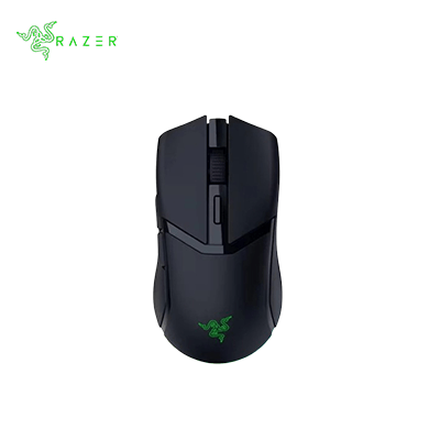 Razer Cobra HyperSpeed Wireless Gaming Mouse showcasing customization options and ergonomic design.