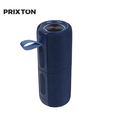 Prixton Aloha Pro 30W speaker in blue, featuring a unique design for surround sound experience.