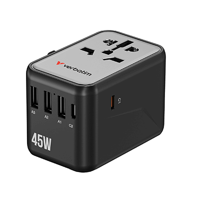 Verbatim 5 Port 45W Universal Travel Adapter (UTA-08) Corporate Gifts Singapore