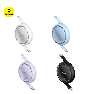Baseus Free2Pull Retractable USB-C Cable 100W by Corporate Gift Store Singapore
