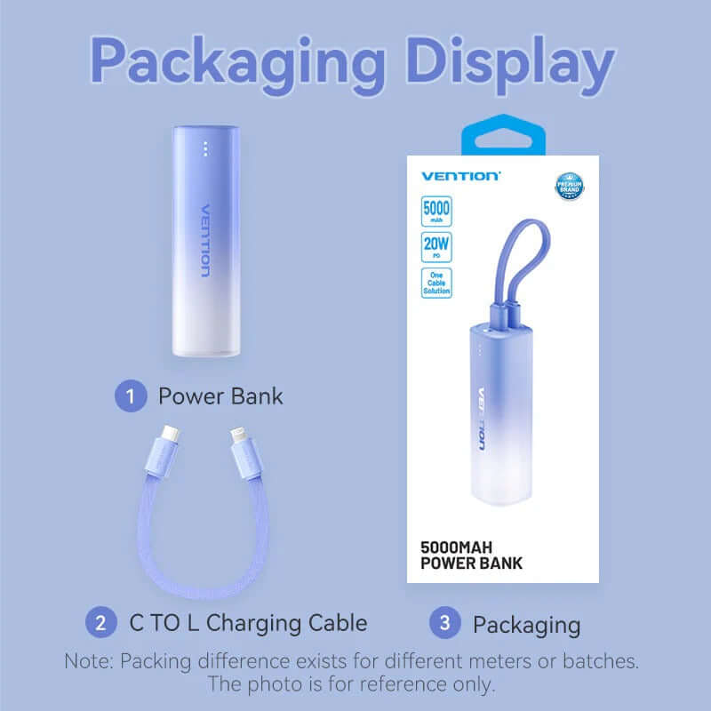 Vention 5000mAh Power Bank 20W by Corporate Gift Store Singapore