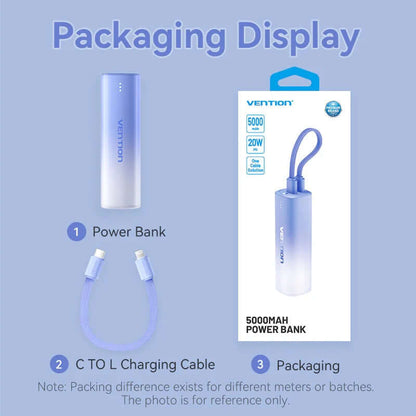 Vention 5000mAh Power Bank 20W by Corporate Gift Store Singapore