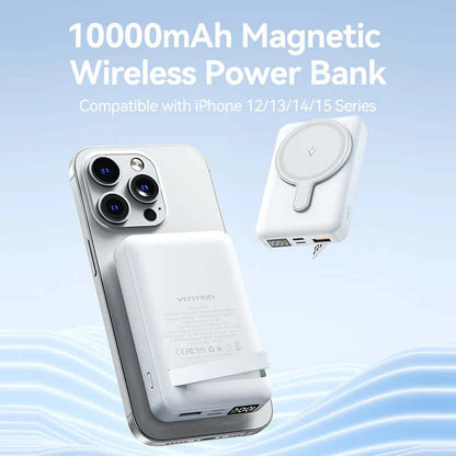 Vention 10000mAh Magnetic Wireless Power Bank 22.5W by Corporate Gift Store Singapore