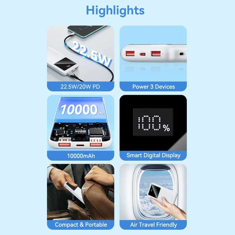 Vention 10000mAh Power Bank 22.5W by Corporate Gift Store Singapore