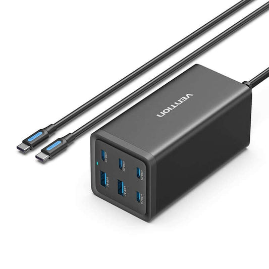 Vention 6-Port USB Desktop GaN Charger by Corporate Gift Store Singapore