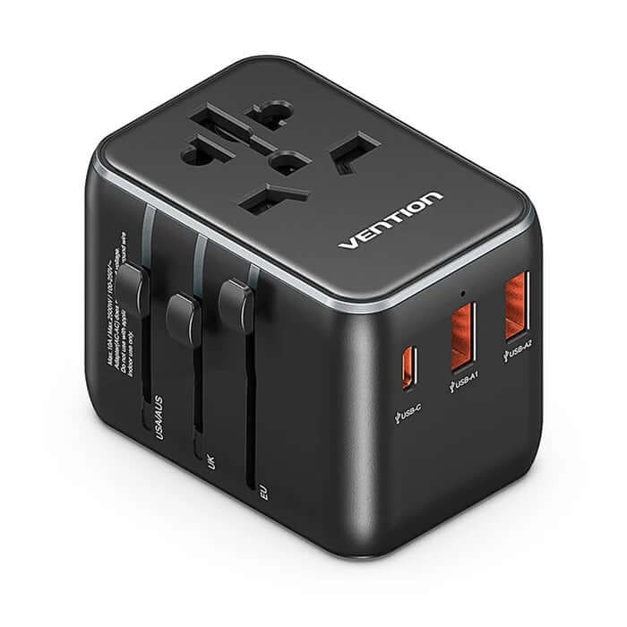 Vention 3-Port USB Universal Travel Adapter by Corporate Gift Store Singapore