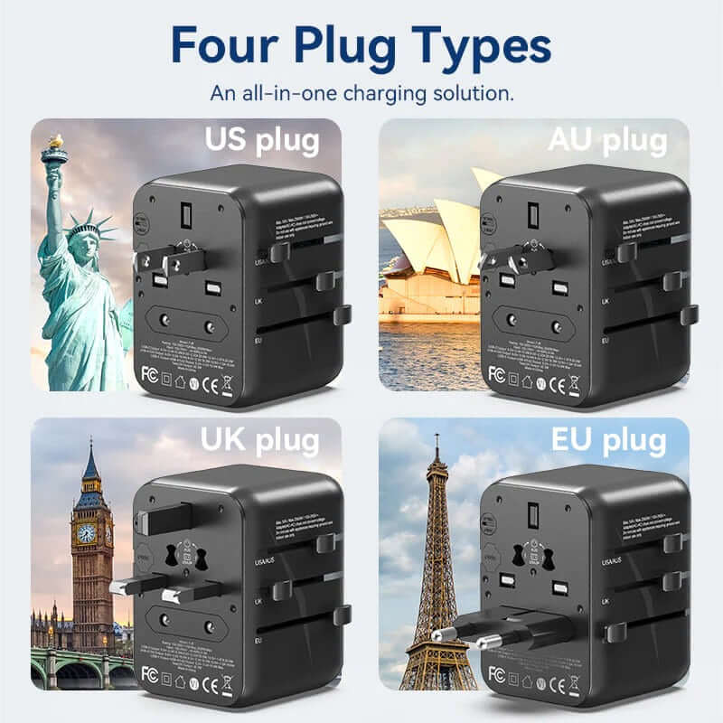 Vention 3-Port USB Universal Travel Adapter by Corporate Gift Store Singapore