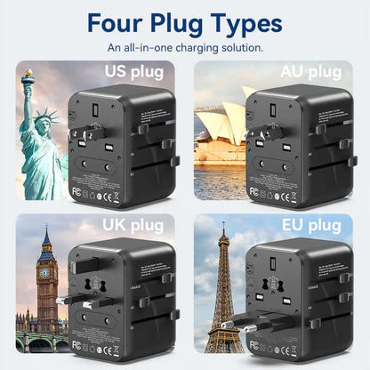 Vention 3-Port USB Universal Travel Adapter by Corporate Gift Store Singapore