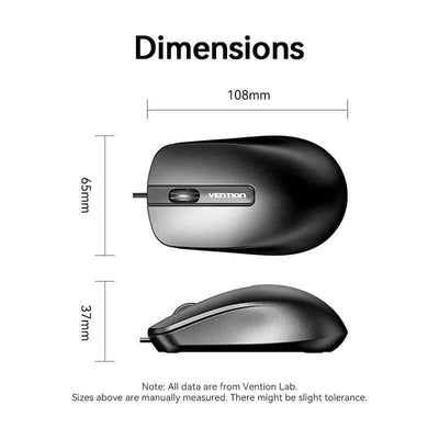 Vention 3-Button USB Wired Mouse