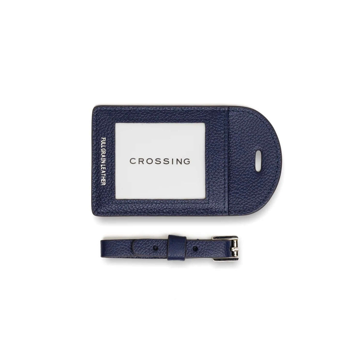 Crossing Milano Leather Luggage Tag by Corporate Gift Store Singapore