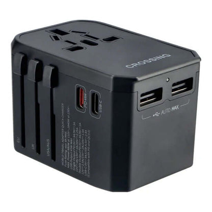 Crossing World Travel Adapter 45w With 2 USB C And 2 USB 3.0 A by Corporate Gift Store Singapore