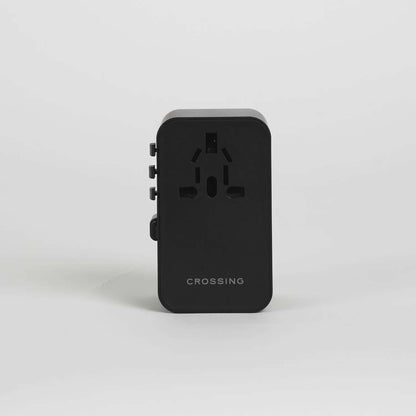 Crossing World Travel Adaptor 70W with 2 X USB-A + 2 X USB-C with Built-In Type C Cable by Corporate Gift Store Singapore