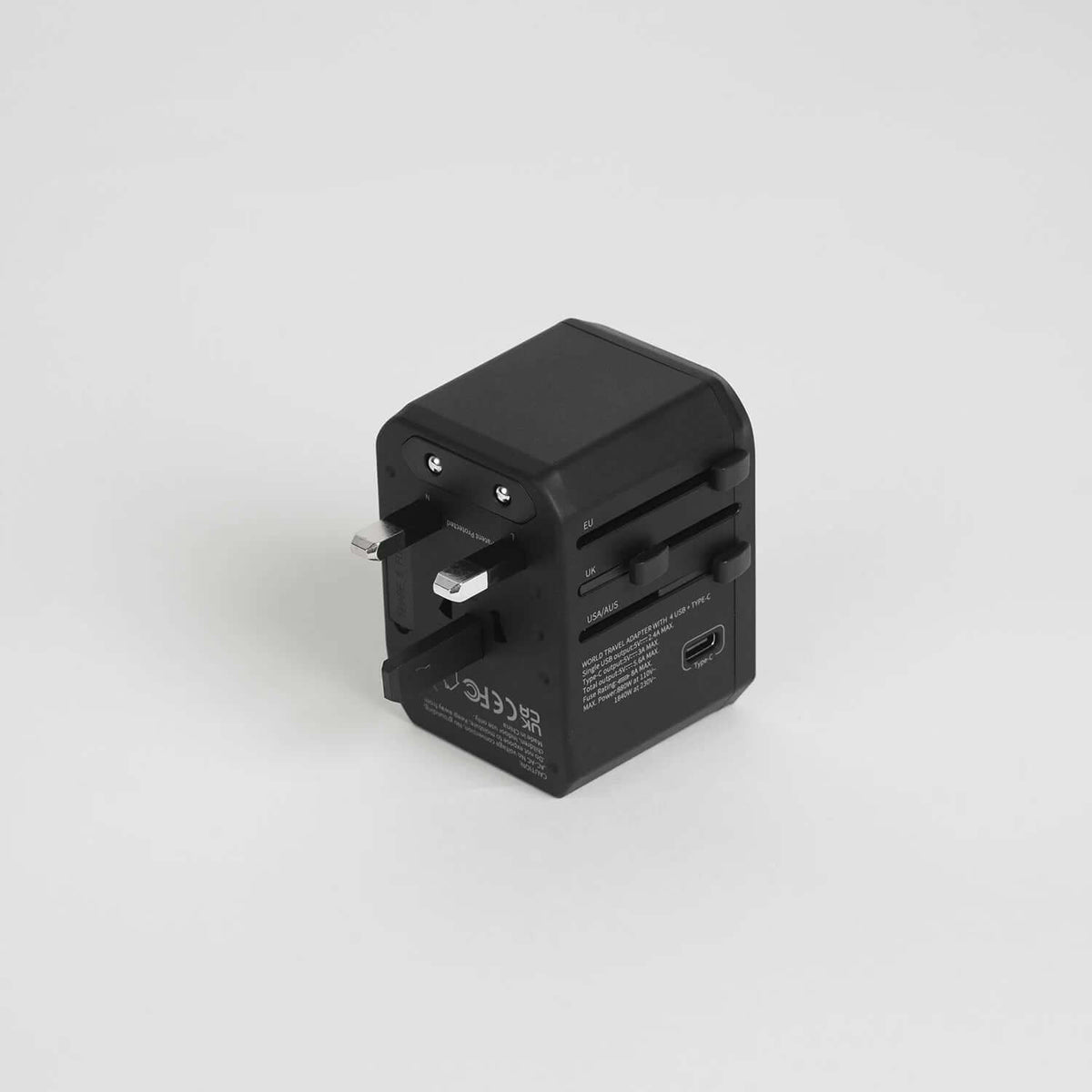 Crossing World Travel Adaptor with 4 X USB and 1 X USB-C by Corporate Gift Store Singapore