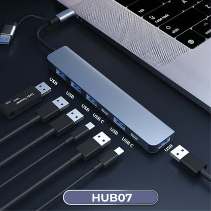 7 in 1 USB Hub by Corporate Gift Store Singapore