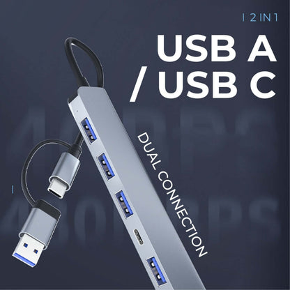 7 in 1 USB Hub by Corporate Gift Store Singapore