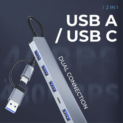 7 in 1 USB Hub by Corporate Gift Store Singapore