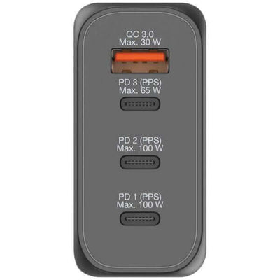 Verbatim 4 Port 100W PD 3.0 & QC 3.0 GaN Travel Charger by Corporate Gift Store Singapore