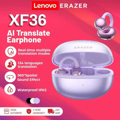 Lenovo ERAZER XF36 Al Smart Real-Time Translation Noise-Cancelling Bluetooth Earphone by Corporate Gift Store Singapore
