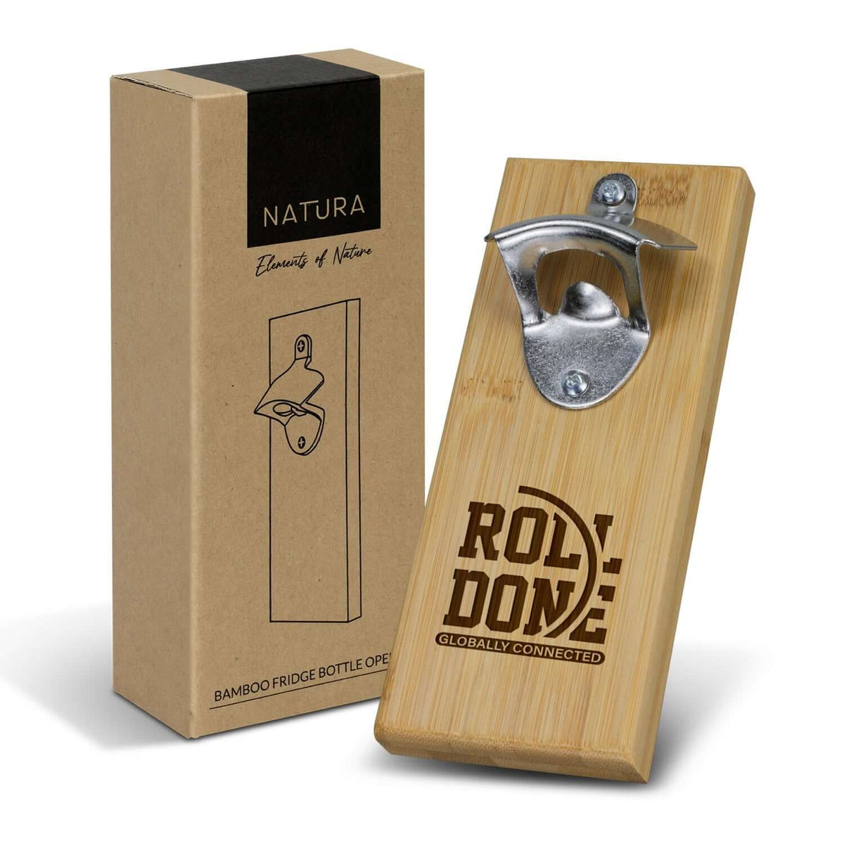 NATURA Bamboo Fridge Bottle Opener Corporate Gifts Singapore
