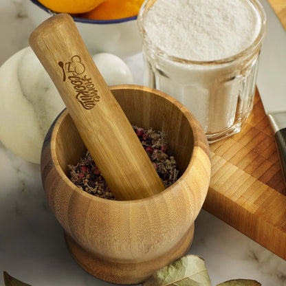 NATURA Bamboo Mortar and Pestle Corporate Gifts Singapore