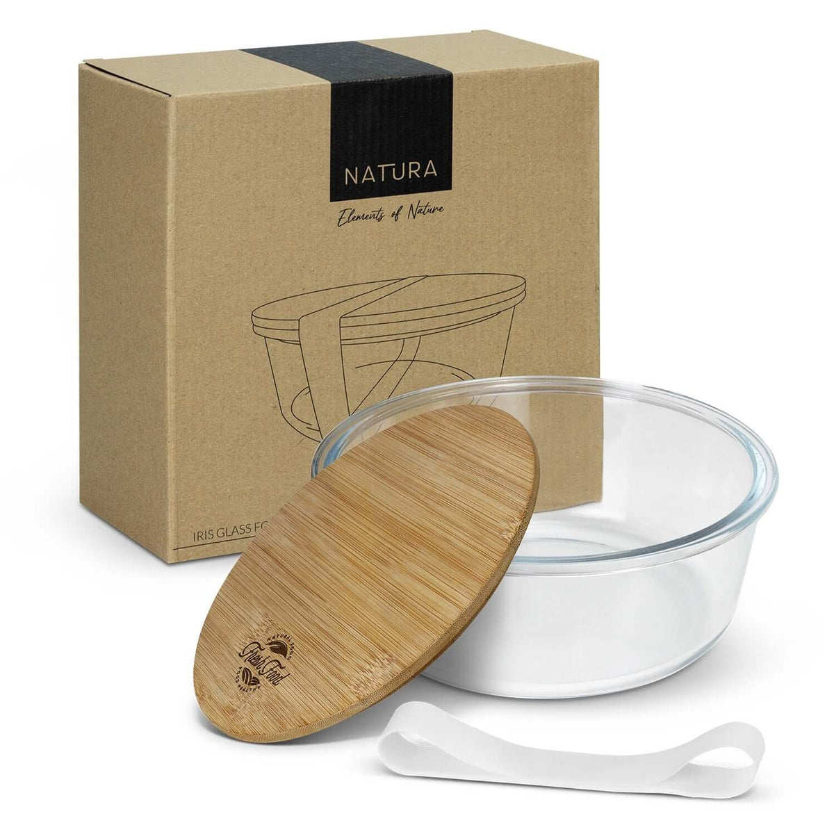 NATURA Iris Glass Food Container Corporate Gifts Singapore